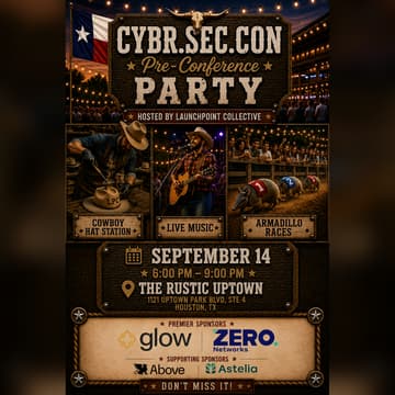 Cover Image for CYBR.SEC.CON Pre-Conference Party - Hosted By David Sledge and John Barrow
