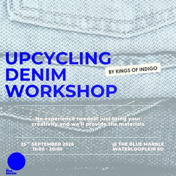 Cover Image for Upcyling denim workshop - By Kings of Indigo