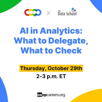 Cover Image for The Data School | AI in Analytics: What to Delegate, What to Check