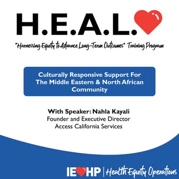 Cover Image for November HEAL Training: Culturally Responsive Support for the MENA Community
