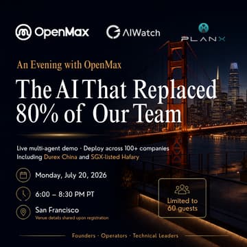Cover Image for An Evening with OpenMax · The AI That Replaced 80% of Our Team