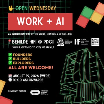 Cover Image for Open Wednesday: WORK + AI @ Benilde HiFi