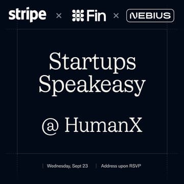 Cover Image for Startups Speakeasy w/ Fin, Stripe, and Nebius