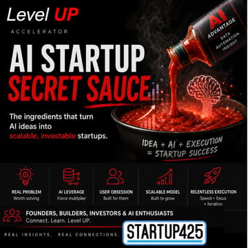 Cover Image for AI Startup Secret Sauce with Startup425 and Level UP
