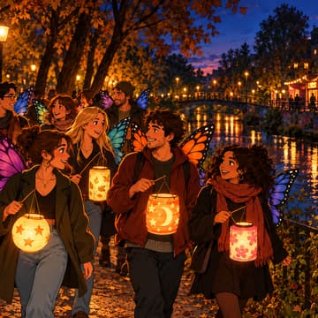 Cover Image for Lantern Parade & Wednesday Social or Julia's Salon - Social Butterfly Club 🦋