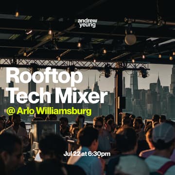 Cover Image for July Tech Rooftop Mixer (Hosted by Andrew Yeung)