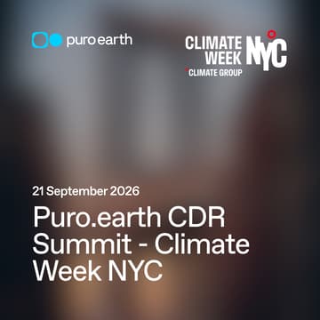 Cover Image for Puro.earth CDR Summit - Climate Week NYC