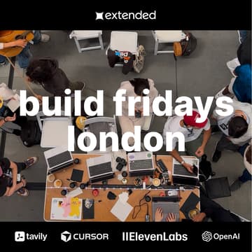 Cover Image for build fridays london - work on your startup alongside others (bring laptop)