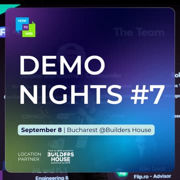 Cover Image for DEMO NIGHTS by How to Web #7 [Bucharest Edition]