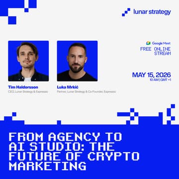 Cover Image for WEBINAR: From Agency to AI Studio: The Future of Crypto Marketing