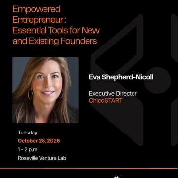 Cover Image for Empowered Entrepreneur: Essential Tools for New and Existing Founders 1:00 - 2:00pm