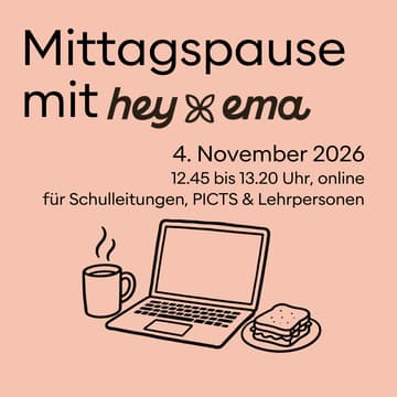 Cover Image for Mittagspause mit hey ema. Planen, unterrichten und beurteilen in einer App.