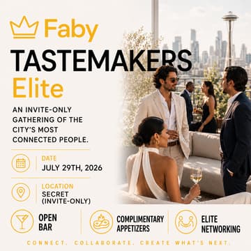 Cover Image for Faby Tastemakers Elite: Seattle Founding Hosts Launch Party | Faby