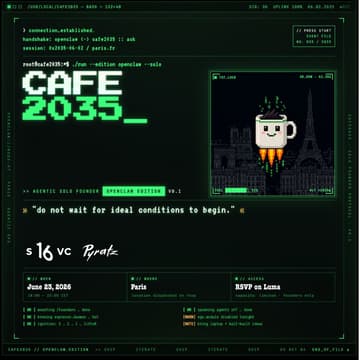 Cover Image for Cafe2035_ Agentic Solo Founder | OpenClaw Edition