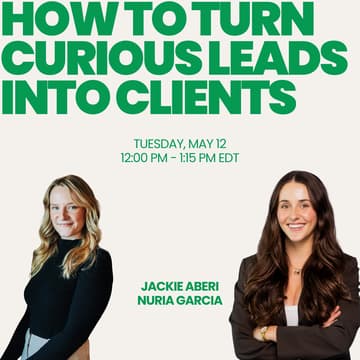 Cover Image for How to Turn Curious Leads Into Clients - Expert Session