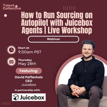 Cover Image for How to Run Sourcing on Autopilot with Juicebox Agents | Live Workshop