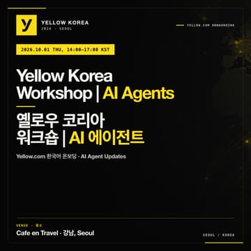 Cover Image for 🟡 Yellow Korea Workshop | AI Agents