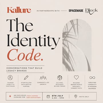 Cover Image for THE IDENTITY CODE: Crafting Brands With Intention In Partnership with Black Create Connect