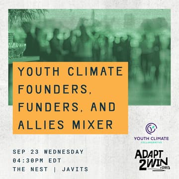Cover Image for Youth Climate Founders, Funders, and Allies Mixer