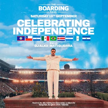 Cover Image for FREE ENTRY • BOARDING PASS • INDEPENDENCE EDITION • SAT SEP 19 • AT REVO
