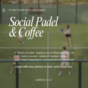 Cover Image for Social Padel & Coffee - MADRID (Retiro)