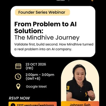 Cover Image for From Problem to AI Solution: The Mindhive Journey [WEBINAR]