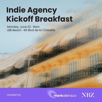 Cover Image for Cannes Lions Indie Agency Kickoff Breakfast