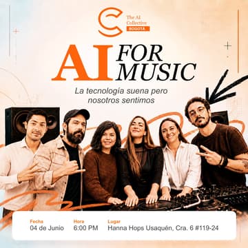 Foto de portada de The AI Collective Bogotá | Humans in AI Week | AI For Music Edition