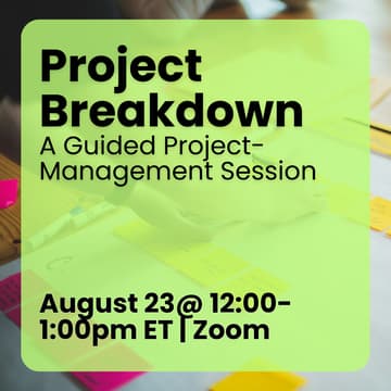 Cover Image for Project Breakdown - A Guided Project-Management Session