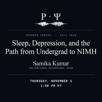 Cover Image for Sleep, Depression, and the Path from Undergrad to NIMH