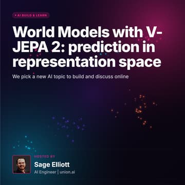 Cover Image for World Models with V-JEPA 2: prediction in representation space