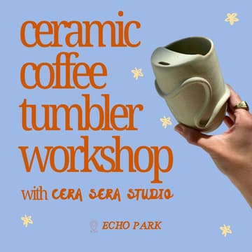 Cover Image for Paint A Ceramic Coffee Tumbler ☕️✨