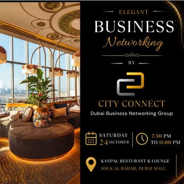 Cover Image for ✨ Special Elegant Business Networking by City Connect 💫 Many Prizes & Connections waiting you🎁
