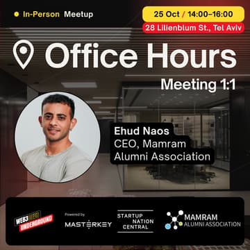 Cover Image for Office Hours with Ehud Naos (Mamram Alumni Association)