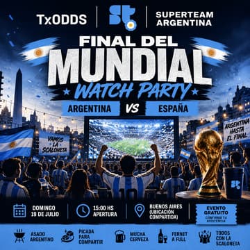 Cover Image for 🇦🇷⚽ Final del Mundial 2026 | Watch Party de Superteam Argentina
