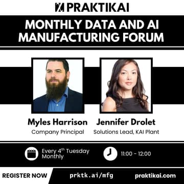 Cover Image for Manufacturing Data & AI Forum: Where Manufacturers Are Actually Getting Value from AI