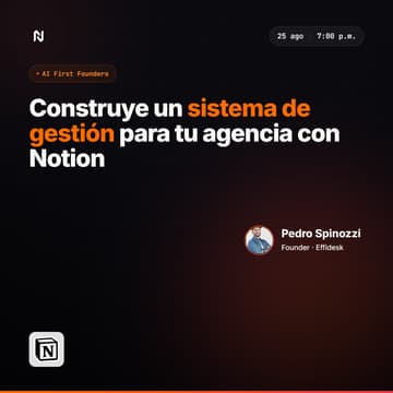 Cover Image for Construye un sistema de gestión para tu agencia con Notion