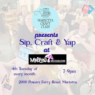 Cover Image for Marietta Craft Club : Sip, Craft & Yap