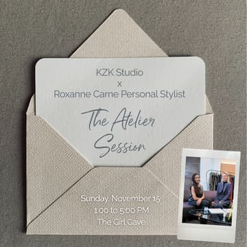 Cover Image for The Atelier Session: Karolina Zmarlak of KZK Studio x Roxanne Carne Personal Stylist