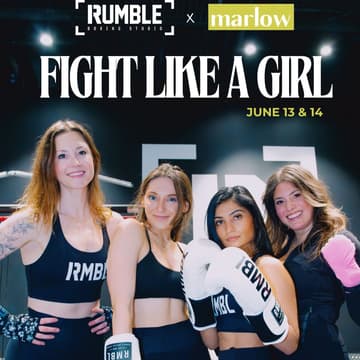 Cover Image for Marlow x Rumble Boxing Weekend 🥊💛