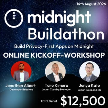 Cover Image for $12.5K Grant | Midnight Buildathon Online Kickoff-Workshop