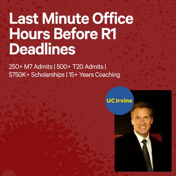 Cover Image for Last Minute Office Hours Before R1 Deadlines