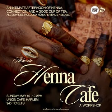 Cover Image for Athaare x Union Cafe | Athaare Henna Cafe (A Workshop)