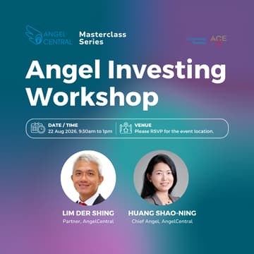 Cover Image for AngelCentral Masterclass Series: Angel Investing Workshop