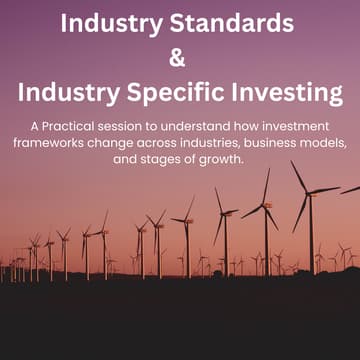 Cover Image for Industry Standards and Industry Specific Investing