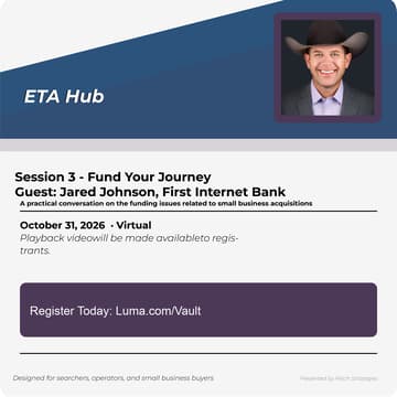 Cover Image for ETA HUB: Session 3 -Fund Your Journey