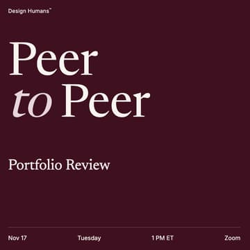 Cover Image for November Portfolio Review: Peer-to-Peer