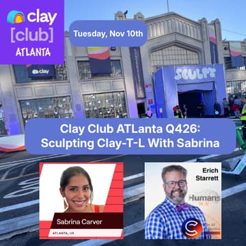 Cover Image for Clay Club ATLanta Q4: Sculpting Clay With Sabrina