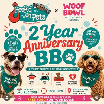 Cover Image for Hook'd on Pets 2yr Anniversary BBQ