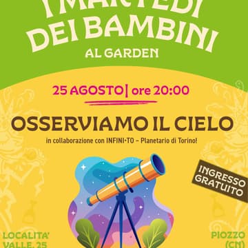 Cover Image for Martedì dei bambini: Osserviamo il cielo